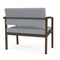 Lesro Lenox Steel Bariatric Chair Metal Frame, Bronze, RS Fog Upholstery LS1401 - alternate 2